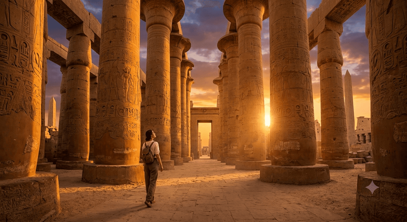 Karnak — the largest religious complex ever built.