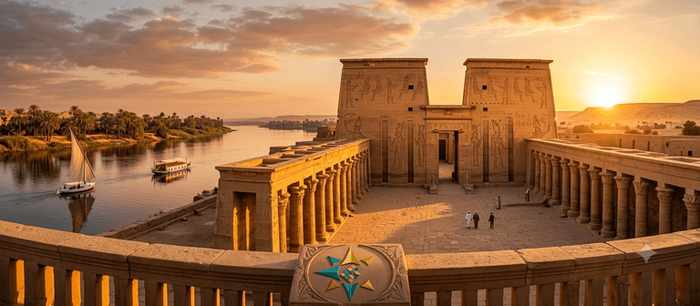 Kom Ombo — il tempio diviso fra due divinità.